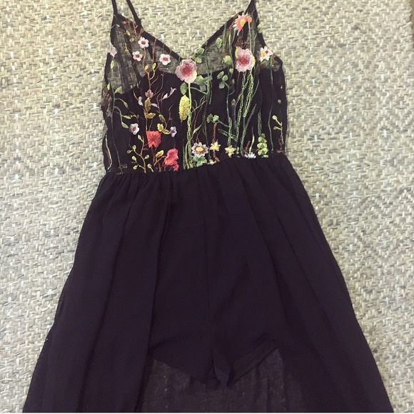 Gorgeous Embroidered Maxi Romper - Picture 4 of 5
